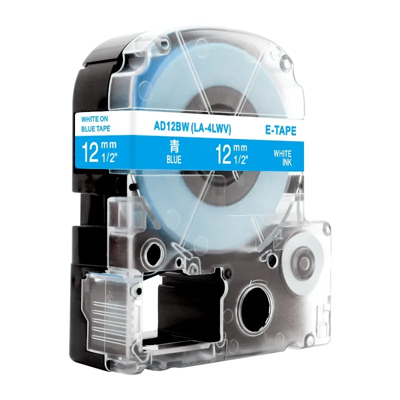 Labelife 1 шт. SS12KW LC-4WBN совместимый Epson LabelWorks LK Лента Стандартная 12 мм для Epson принтер этикеток LW-300 LW-400 SR530C - Цвет: White on Blue