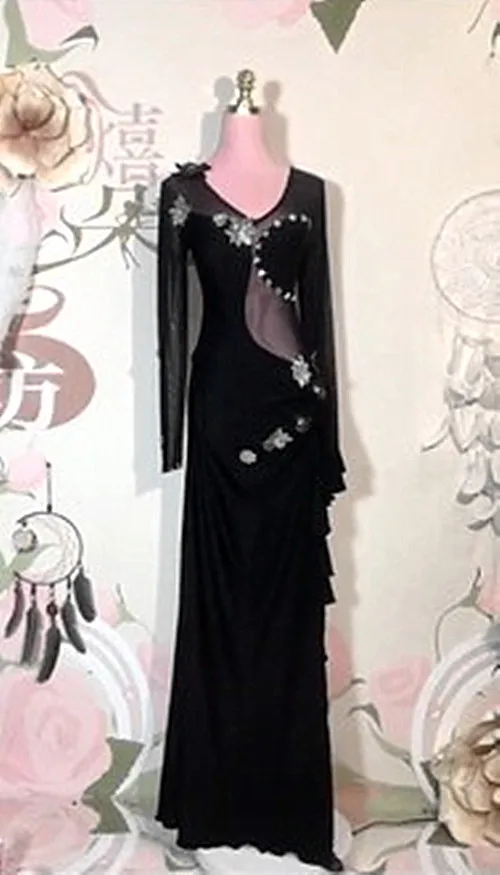 long sleeves dress Индийский танец живота восточные дезерты качели Балади танцевальные костюмы танец живота Восточный танцевальный костюм одежда Бюстгальтер Пояс юбка платье 3750 - Color: long sleeves dress