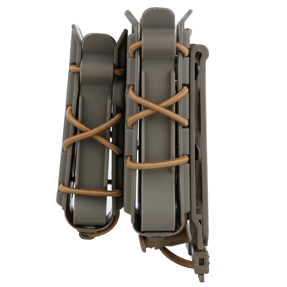 Molle подсумок военный мягкий чехол пистолет маг подсумок 5,56 7,62 9 мм 45ACP Fastmag Зажим для ремня набор журналов кобура