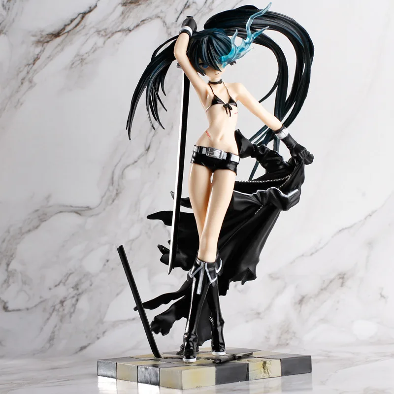 Аниме Black Rock Shooter палаш черный Ножи Ver ПВХ фигурка Коллекционная модель игрушки