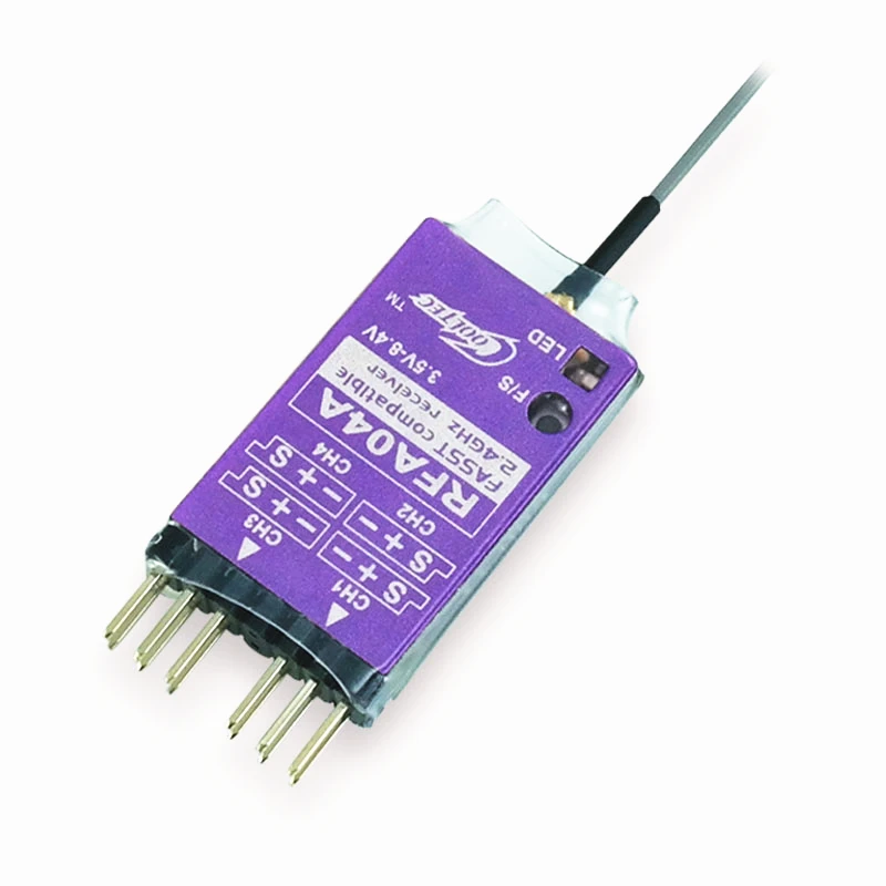 Cooltech RFA04 R6008HV FASST 2 4G 6Ch Futaba совместимый с 6CH приемник FUTABA металлический