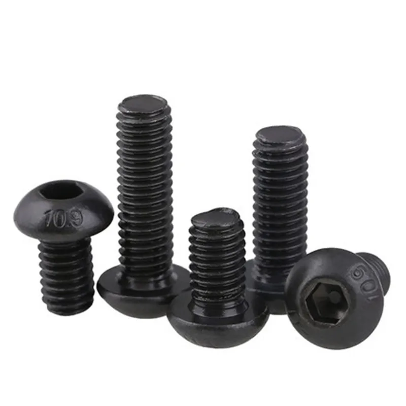 

#10-32 1/4 5/16 3/8 1/2 Inch 10.9 Grade UNF America Standard Fine Thread Carbon Steel Round Pan Button Head Hexagon Socket Screw