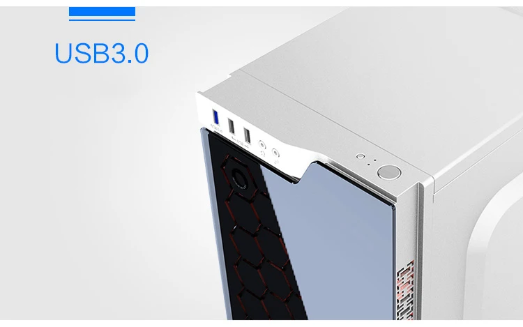 DIY настольный ATX игровой чехол для компьютера поддержка ATX/Micro ATX материнская плата по стандарту ATX power USB3.0 электронные спортивные игровые компьютерные башни