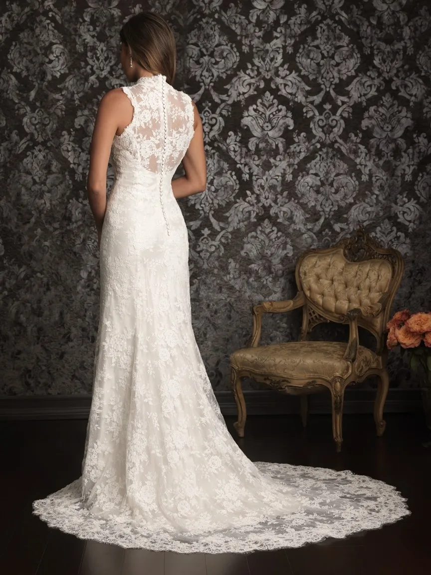 Испанский кружево кантри Вестерн Vestidos De Novia сексуальное свадебное платье V образным вырезом низкий дизайн с длинным шлейфом белый и Цвета Слоновой Кост