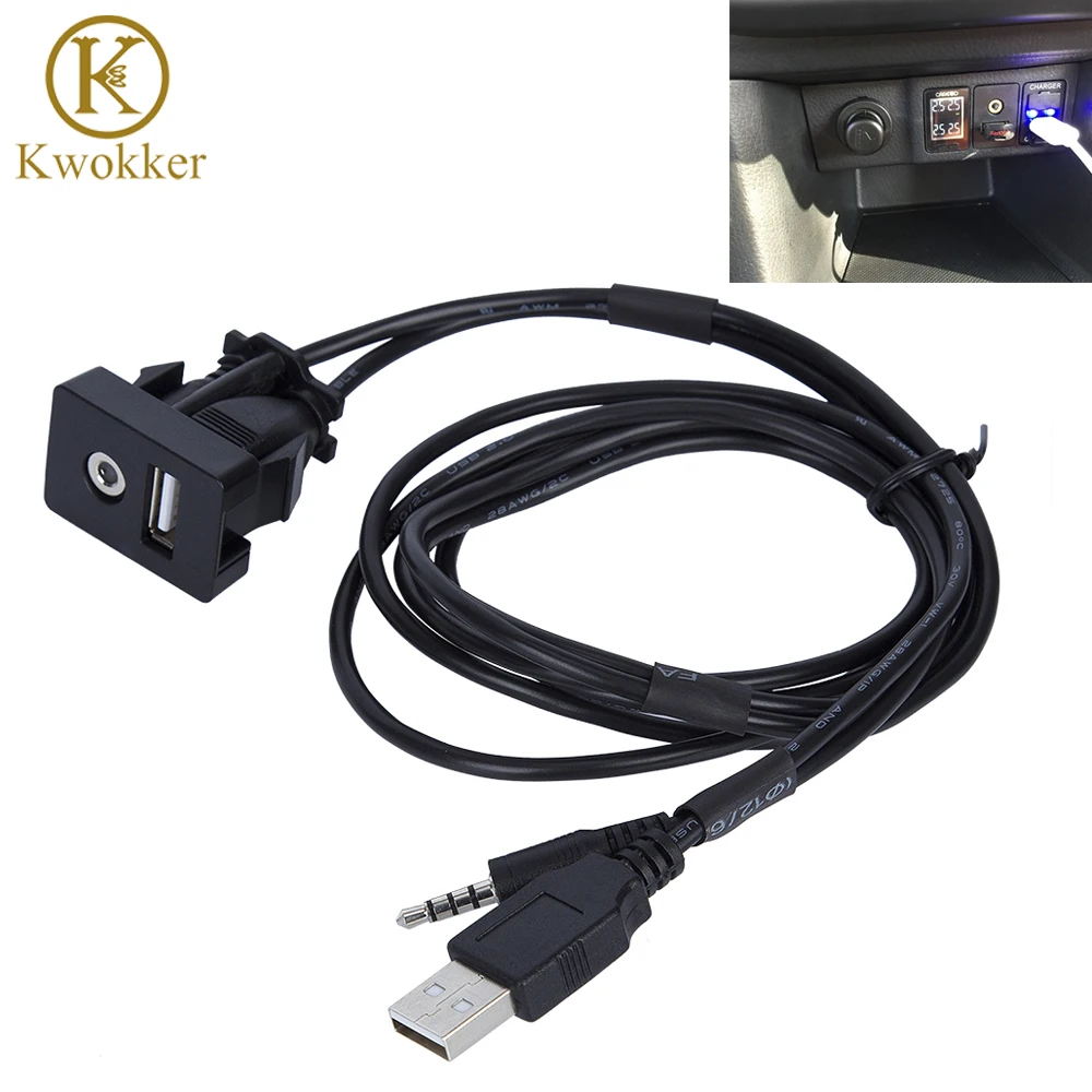 1 м 3 5 мм Удлинительный кабель AUX USB для автомобиля лодки приборной панели