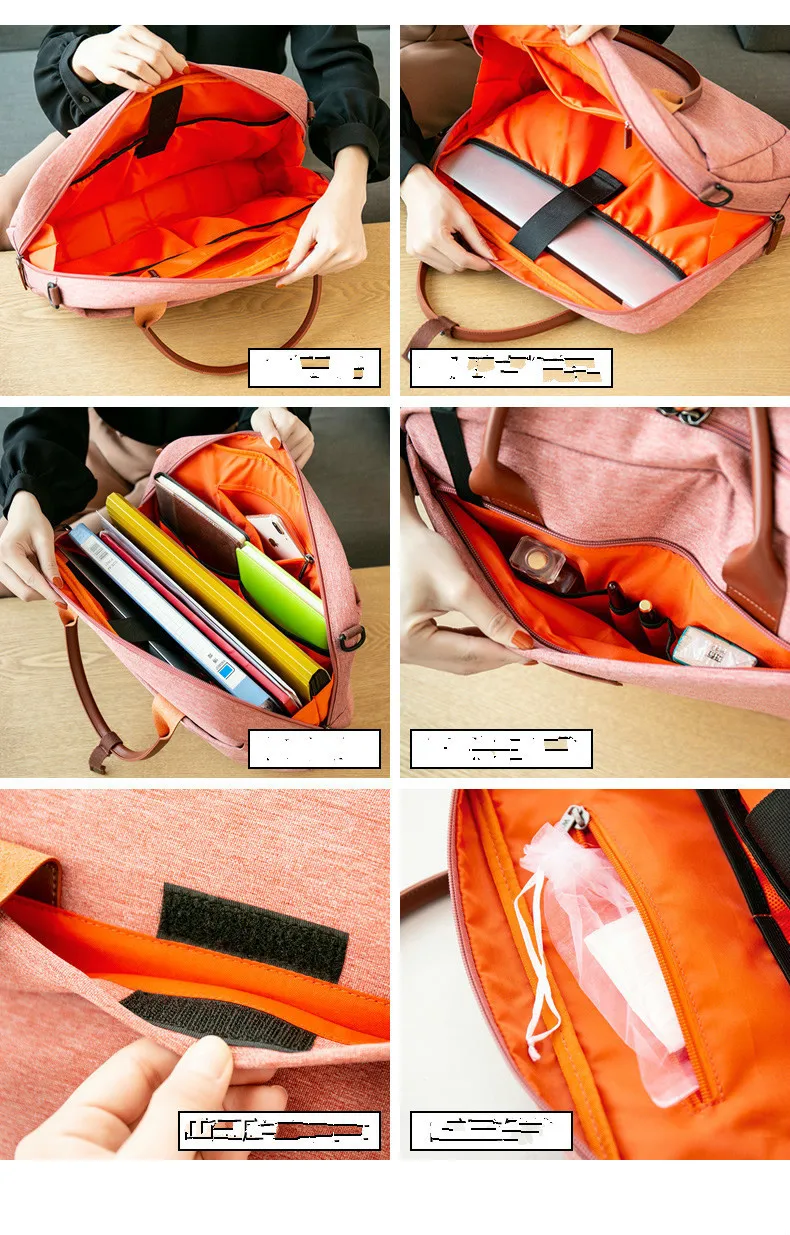 Модный портфель для ноутбука женские сумки Офисные Сумки для ноутбуков для мужчин компьютерные сумки на плечо сумка для ноутбука для Macbook Pro hp