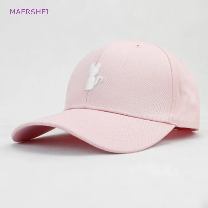 MAERSHEI бейсболка с вышивкой кошки sanpback корейская шляпа модная дикая сгибающаяся