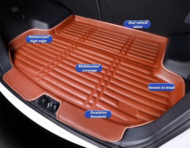 Подходит для Ford Ecosport 2013-2017 коврик ботинок задний багажник лайнер грузовой пол