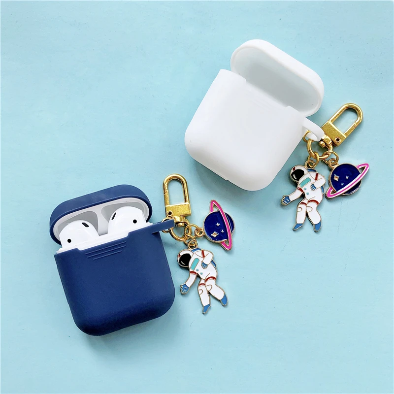 Симпатичный чехол для беспроводных наушников с астронавтом и Bluetooth Apple AirPods