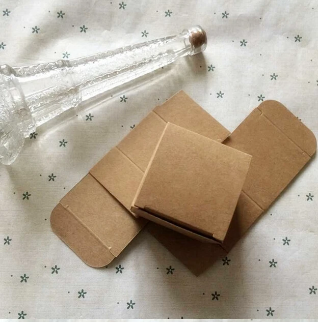 5*5*3 5 см Коробка для мыла из коричневой крафт бумаги коробка Драгоценностей