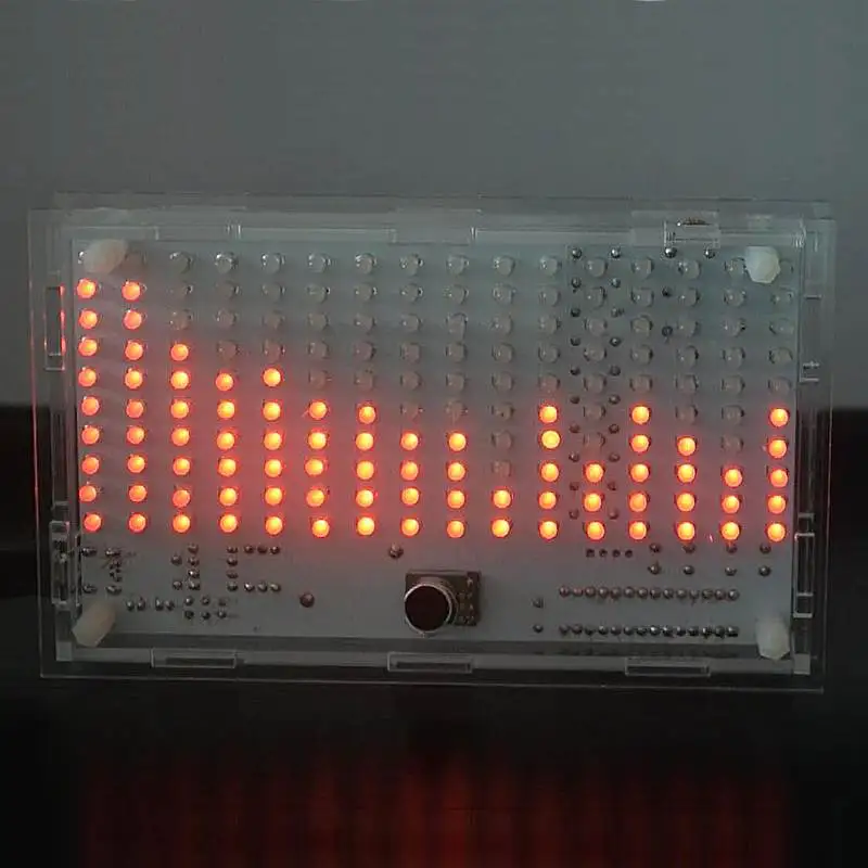 160 шт. Led DIY FFT1625 цифровые часы музыкальный спектр электронный комплект с температурным дисплеем с корпусом 5 цветов