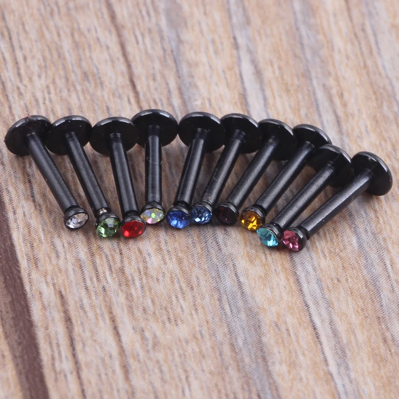 Кольцо для губ с внутренней резьбой 1 2 шт./лот 10 цветов 16 г (100 мм) |