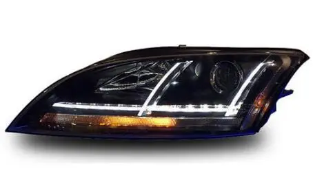 Видео 2006 ~ 2013y бампер автомобиля налобный фонарь для audi TT головной светильник