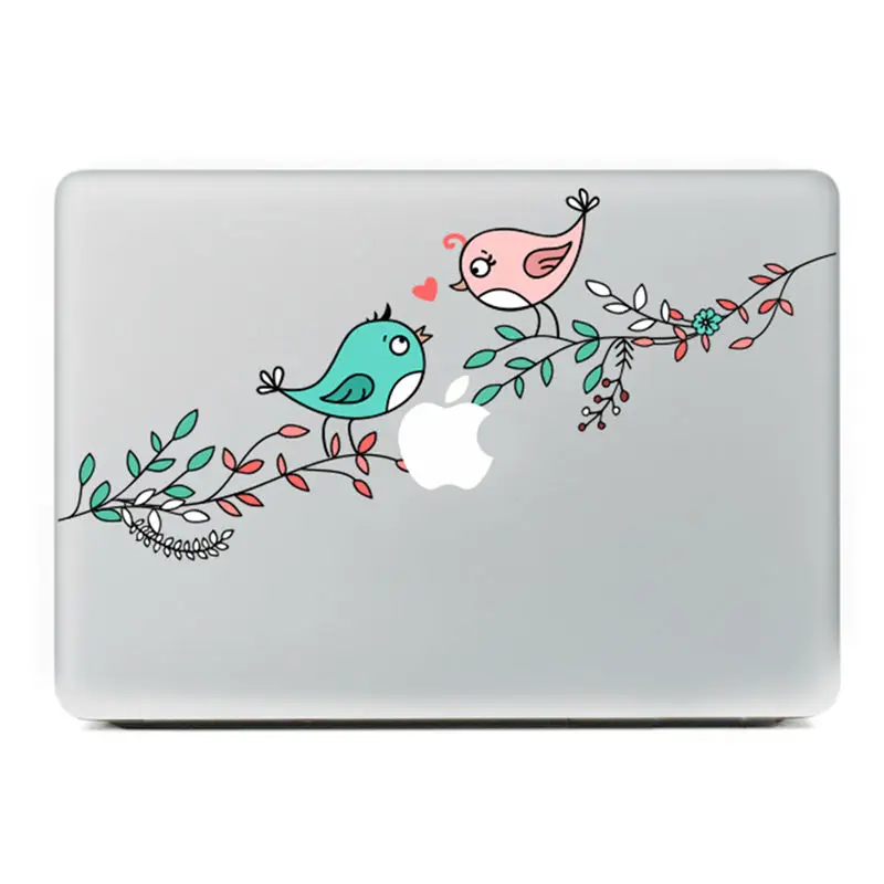 

Birds in love Vinyl Decal Notebook sticker on Laptop Sticker For DIY Macbook Pro Air 11 13 15 inch Laptop Skin