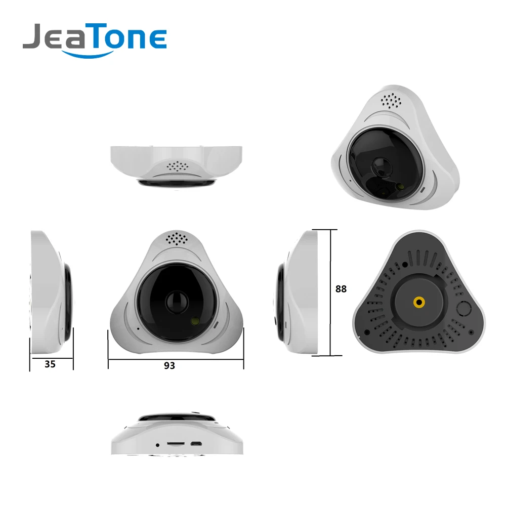 Wifi IP камера рыбий глаз HD 960P 3D VR 360 градусов Full View Мини CCTV 1.3MP сеть домашней