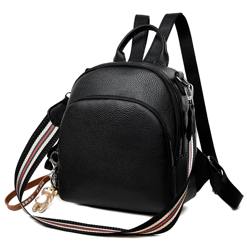 2019 новый рюкзак для женщин на плечо школьные сумки подростков винтажный кожаный