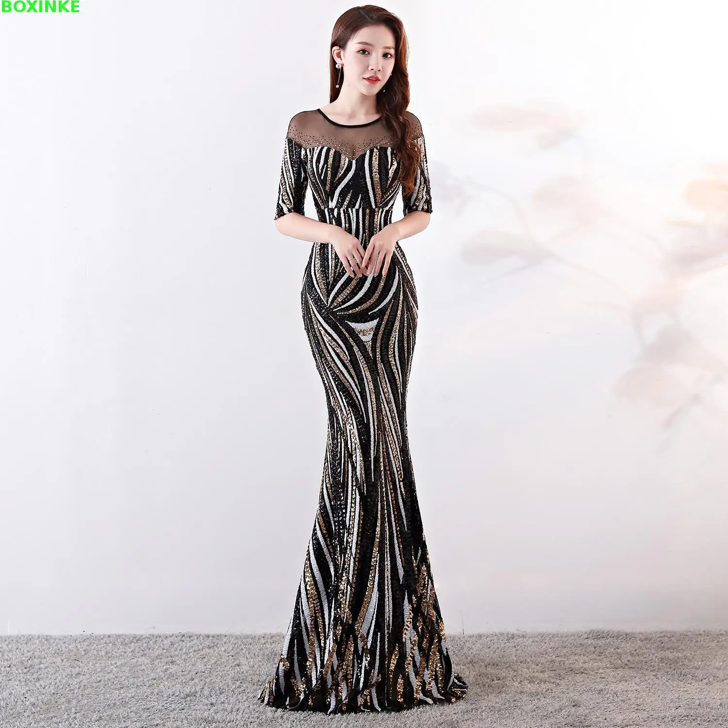 Vestidos mujer половина из сетчатой ткани, специальное предложение Вадим Zanzea Макси платье новые осенние вечерние пикантные женские босоножки для ночного клуба с блестками и длинными «рыбий хвост»