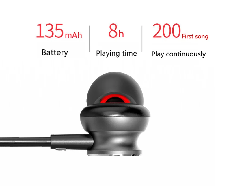 Спортивные водонепроницаемые Bluetooth наушники BGreen Беспроводная стереогарнитура с