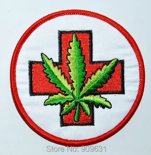 Медицинский листовой пеньковый логотип с вышивкой из железа|embroidered patch|embroidered patches