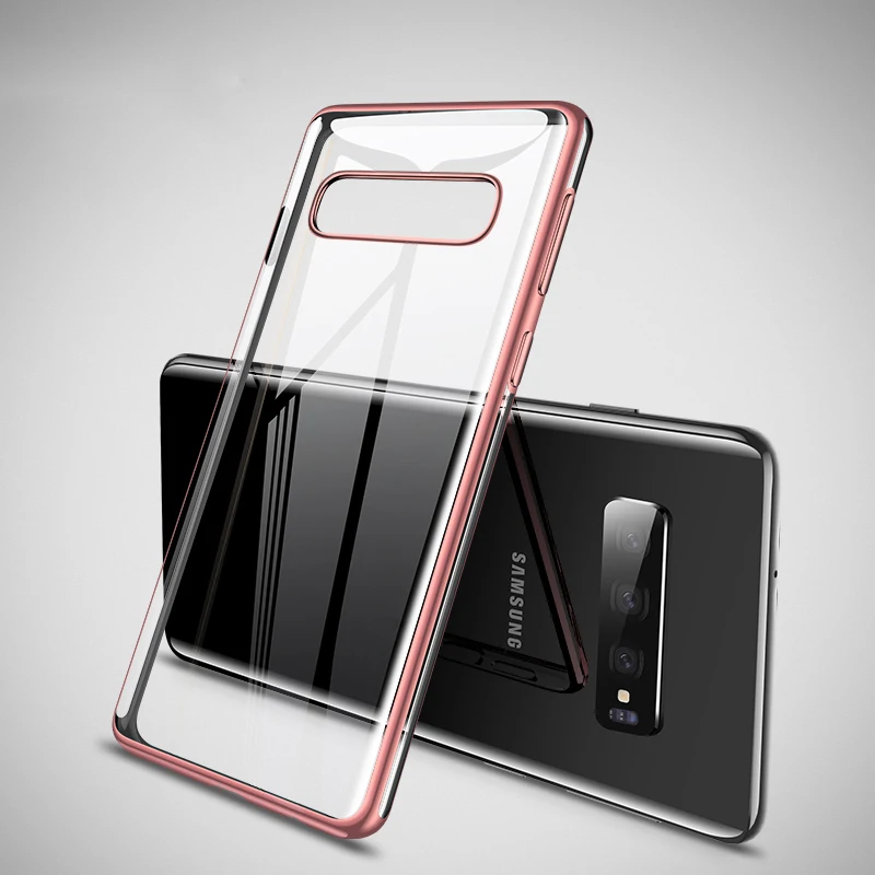 Для Samsung S10 S8 S9 Plus S10e Note 8 9 S7 edge A6 A8 A7 A9 J4 J6 2018 тонкий мягкий чехол из ТПУ с прозрачным