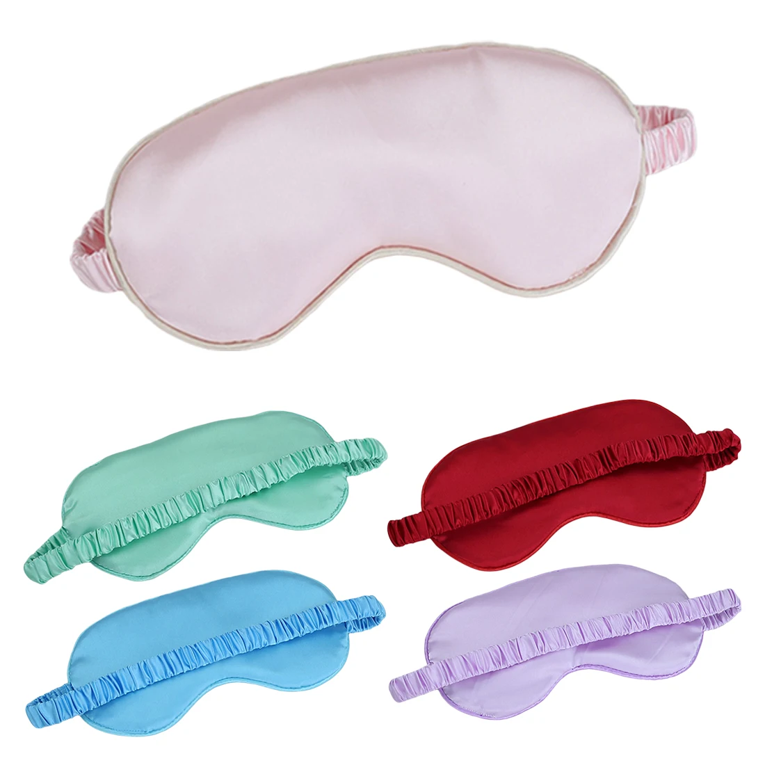 High Quality Double-sided Simulation Silk Eye Mask Soft&ampSmooth Protection Sleep Shading Breathable Explosion | Красота и здоровье
