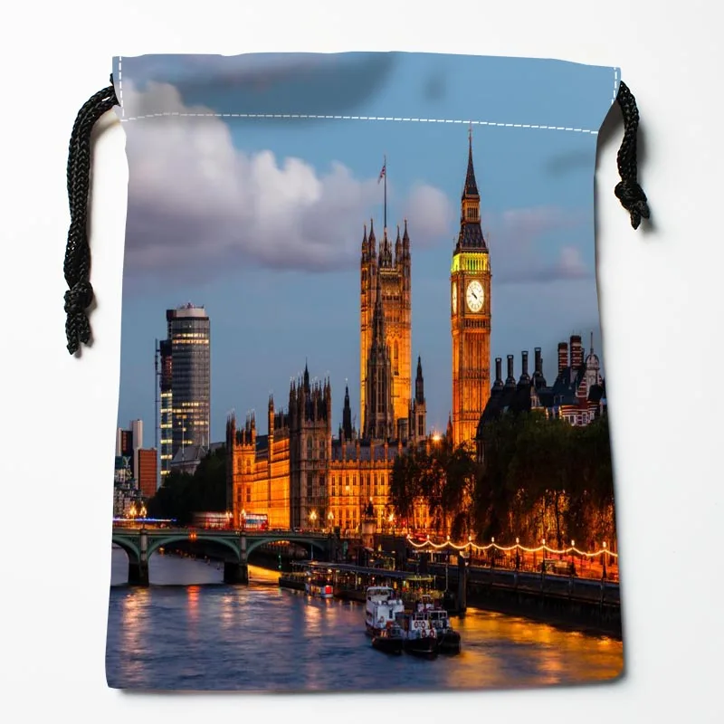 Новое прибытие Лондон Англия Skyline Art Drawstring Bags Custom Storage Printed Receive Bag Type Size 18X22cm | Дом и