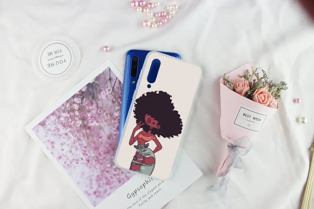 Черная Девушка negra сексуальная горячая женщина афро красота телефон для Xiaomi 9 8 A2 A3