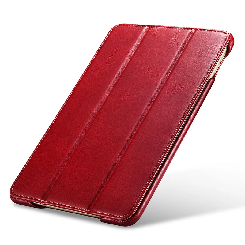 Новинка чехол-книжка из натуральной воловьей кожи для Apple iPad mini5 ультратонкий
