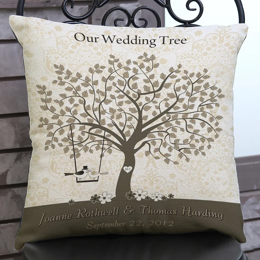 Разноцветная наволочка с изображением дерева жизни автомобильная Наволочка на