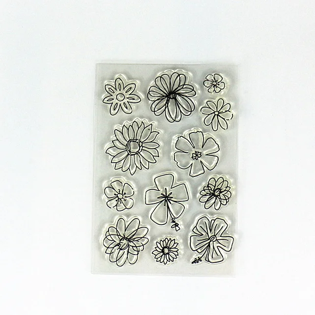 DIY clear stamps w/bloom flower birds butterfly owl variety pattern for scrapbooking rubber transparent seal | Канцтовары для офиса