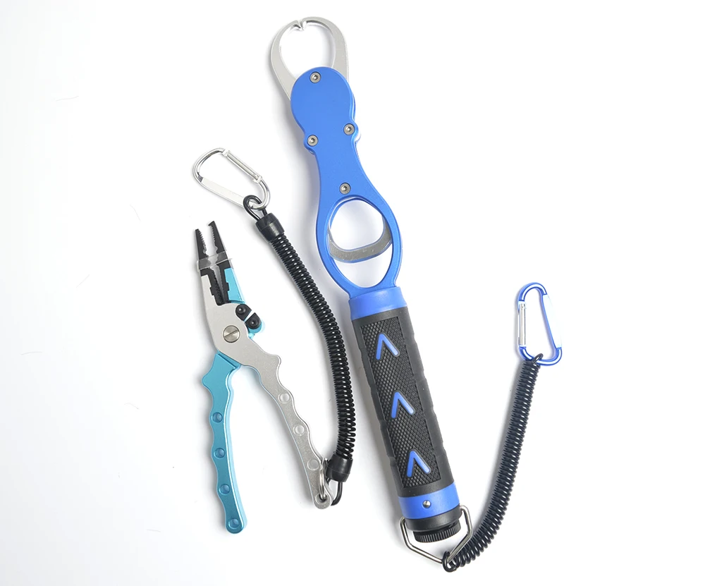 

Light Weight Fishing Tools Set Aluminium 29CM Fishing Lip Gripper 17CM Fishing Pliers Fishing Tackle Set