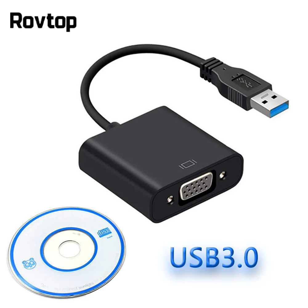 Адаптер с USB 3 0 на VGA внешняя видеокарта мульти дисплей конвертер для настольного