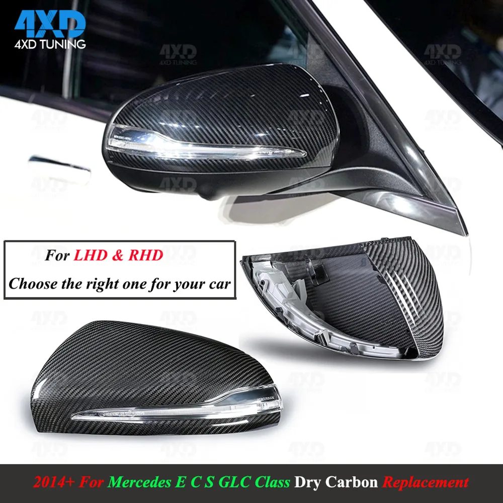

W238 W205 Mirror Cover For Mercedes W213 AMG W222 X205 C205 Carbon Fiber RearView Mirror Cover Caps LHD&RHD 2014-2016 2017 2018