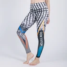 Новые сексуальные штаны для йоги с высокой талией с принтом, растягивающаяся спортивная одежда из спандекса для бега, женские леггинсы для фитнеса и йоги
