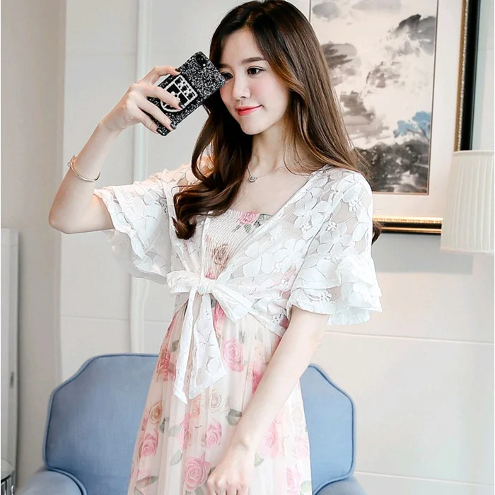 Кардиган женский тонкий элегантная одежда для защиты от солнца вязаная крючком