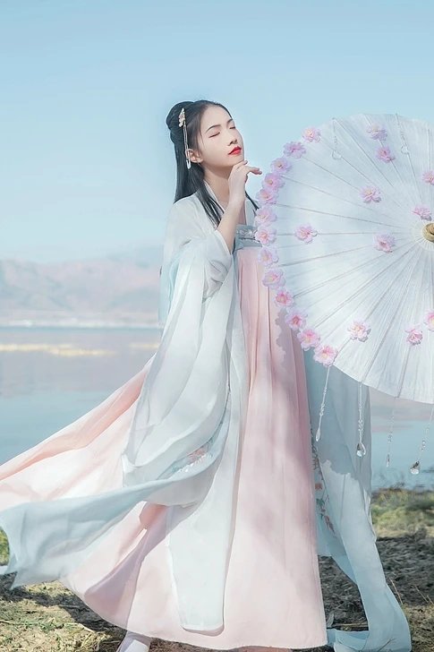 Весенне-летняя женская юбка Hanfu в китайском стиле улучшенная модель повседневной