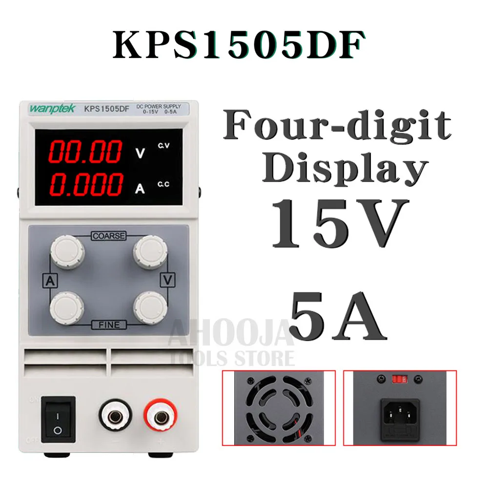 KPS1505DF KPS1505D/DF Регулируемый Высокоточный двойной светодиодный переключатель с дисплеем источник питания постоянного тока 15V5A ремонт ноутбука и телефона лабораторный тест источник питания - Цвет: KPS1505DF