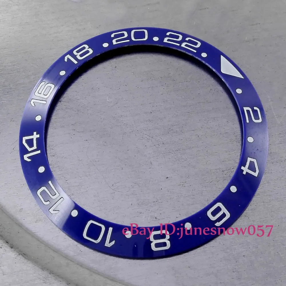 

39.9mm Parnis New high quality blue ceramic bezel insert for GMT watches B6
