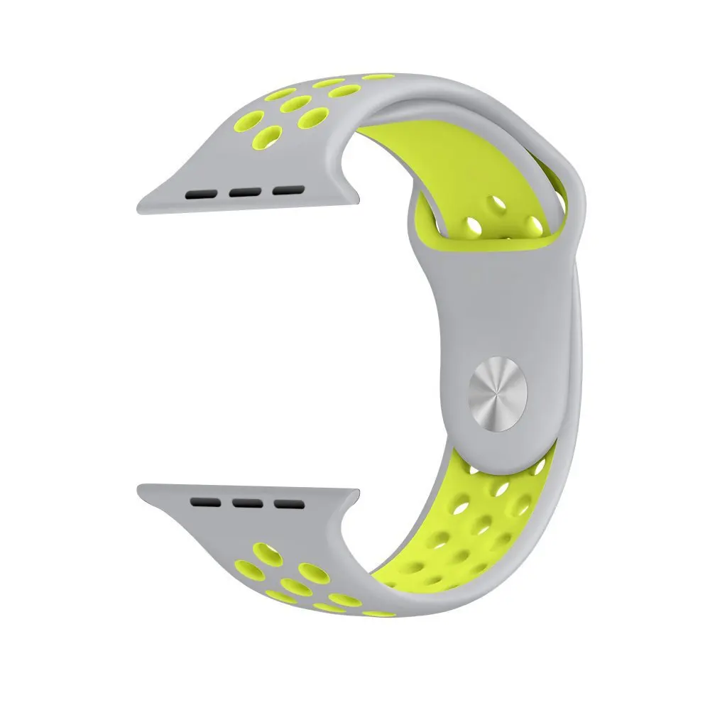 Силиконовый ремешок для apple watch 42 мм 44 мм iwatch 38 мм 40 мм спортивный браслет наручные apple watch band iwatch 3 4 2 1 для Nike