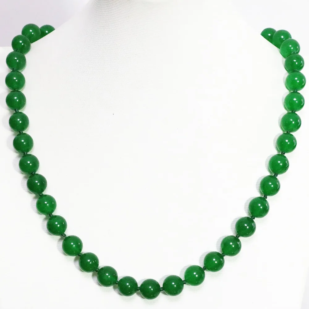 Малайзии Зеленый Халцедон нефриты Камень Модные женские круглые бусины 8 10 12 мм