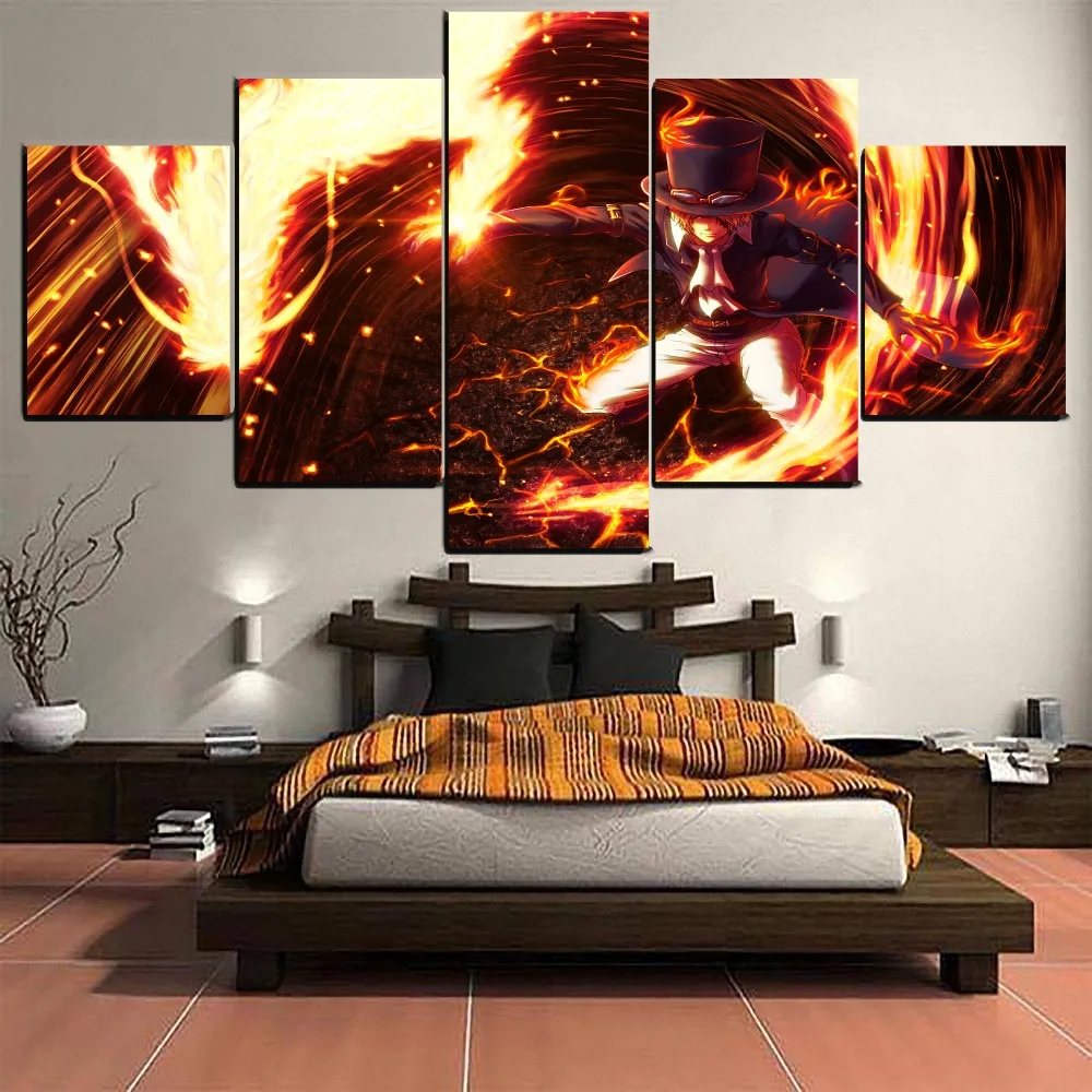 1 панельная Картина на холсте настенное искусство домашний Декор Гостиная Аниме