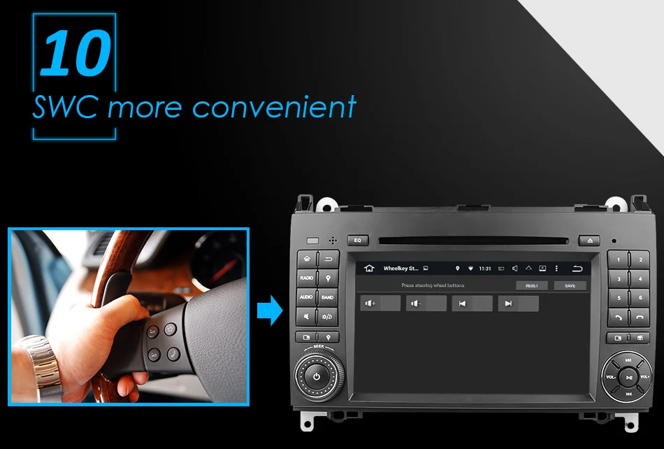 Eunavi 2 din Android 9 автомобильный DVD мультимедиа для Mercedes Benz Sprinter Vito W169 W245 W469 W639 W906 B200 Авто радио gps Восьмиядерный