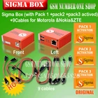 Gsmjustoncct, 100% оригинальная новая sigma box + Pack1 + Pack2 + Pack3, новое обновление для huawei MTK Motorola, Alcatel, ZTE