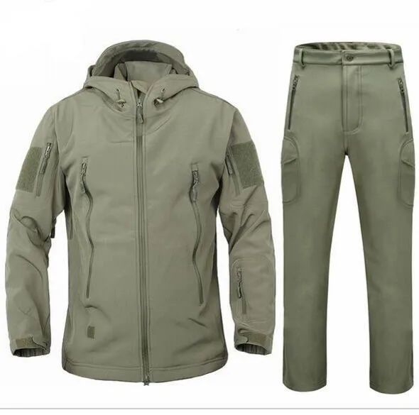 Winter Jacket Men Casual Army Camouflage Coat Military Men Tactical Jacket and Coats Set Waterproof Windproof Clothes