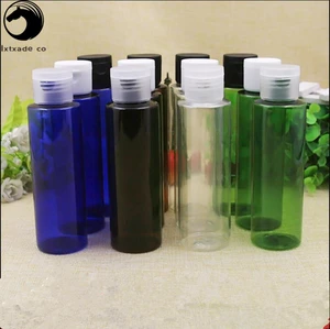 50 шт. 100 мл зеленый синий прозрачный Пластик пустые упаковки первоклассный флип-Парфюмерное масло упаковка контейнеры для косметики, бесплатная доставка