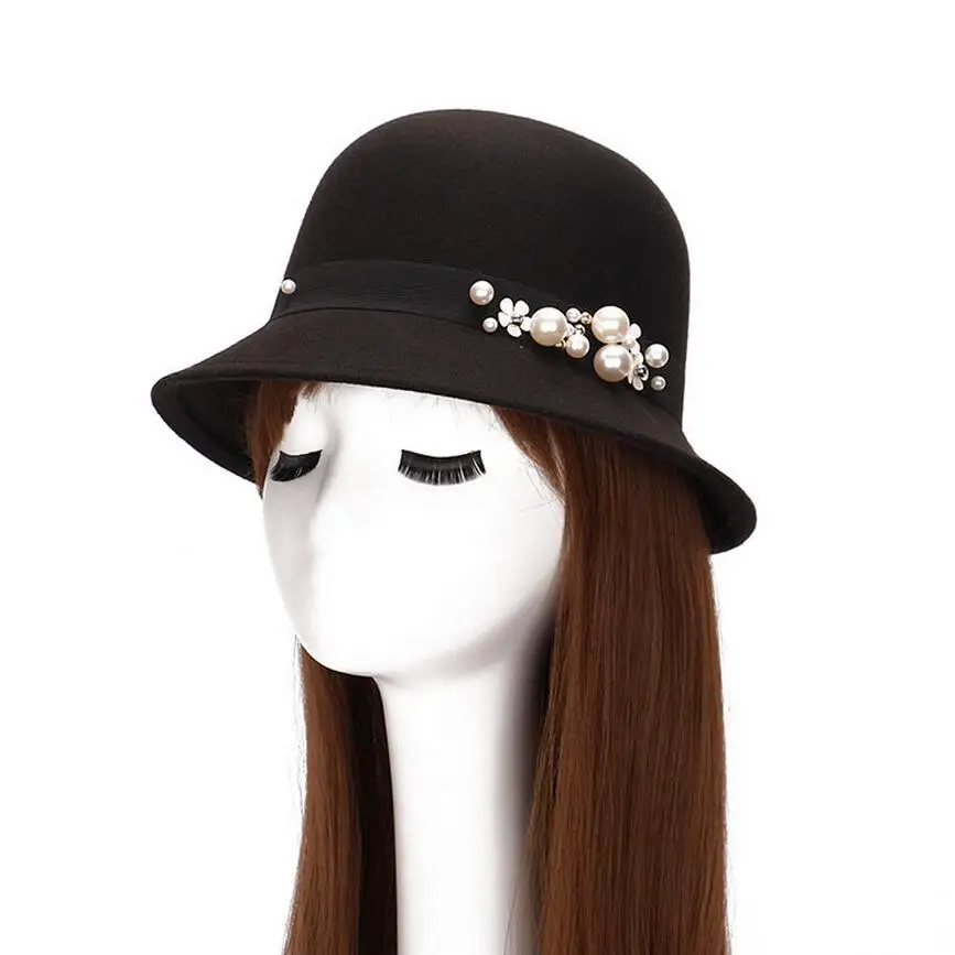 Весна осень зима женские фетровые шляпы груша для женщин кепки Имитация шерсти