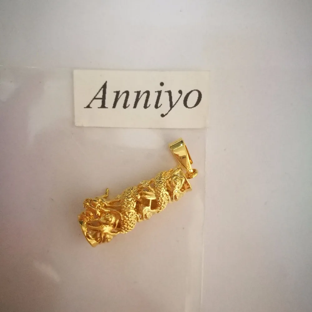 Anniyo на удачу дракон кулон и ожерелье женский золотой цвет ювелирные изделия