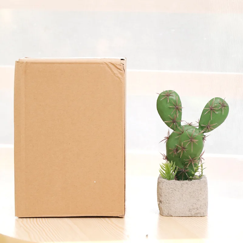 Искусственные зеленые горшечные растения кактус Горшечные украшения для дома