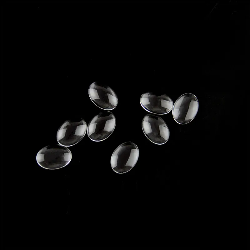 20pcs 20mm*30mm Oval Glass Cabochon Cameo Transparent Clear Flat Back Crystal For Diy Jewelry Making Free Shipping | Освещение