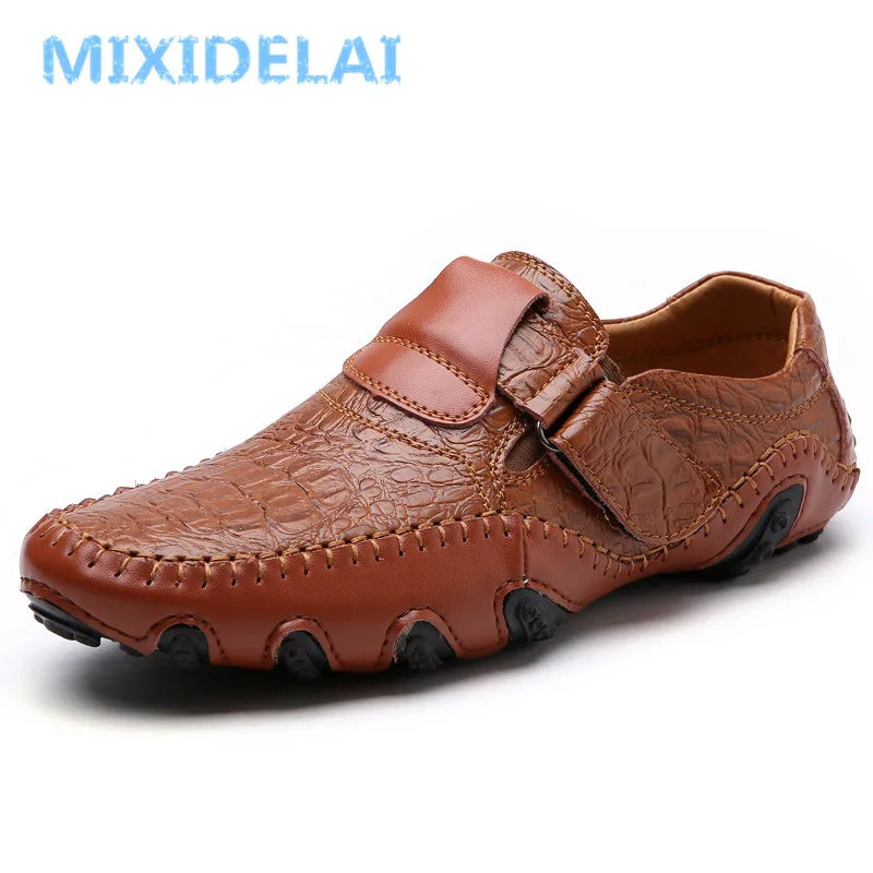 Men's Casual Shoes British Style Moccasins Genuine Leather Flats Zapatos Hombre Loafers Footwear Men Winter&ampSping Chaussures | Обувь